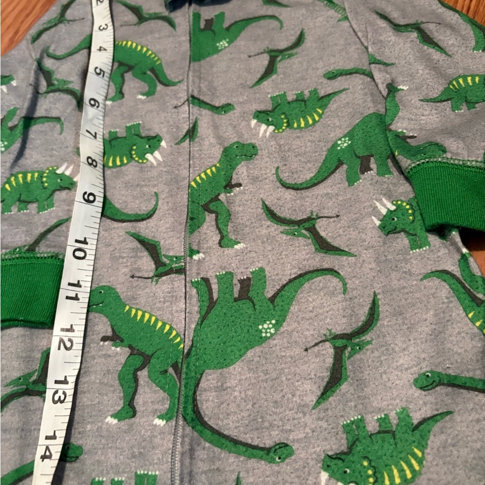 Carter's Gray and Green Dinosaur Footie - Picture 4 of 5